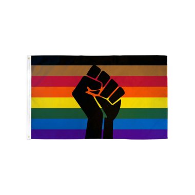 BLM Philly Fist Flag 3'x5' Polyester