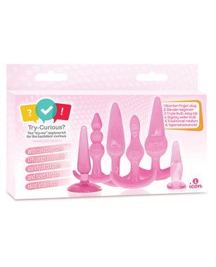 TRY-CURIOUS ANAL PLUG KIT PINK