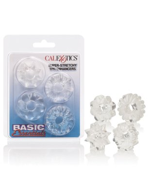 Basic Essentials Rings - Clear Set of 4