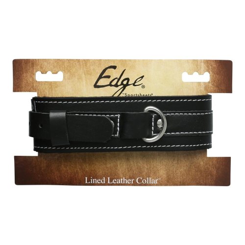 EDGE LINED LEATHER COLLAR
