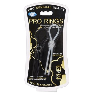 PRO SENSUAL QUICK RELEASE LOOP COCK RING 2 PACK