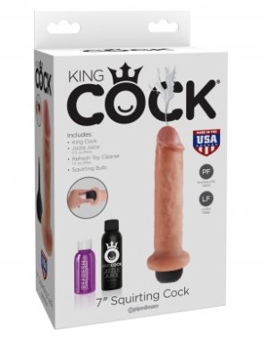 KING COCK 7 IN SQUIRTING COCK LIGHT