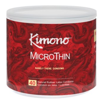 KIMONO MICROTHIN ULTRA THIN 40 CT FISHBOWL