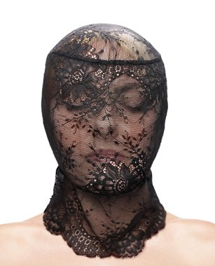 Fetish & Fashion Lace Hood - Black