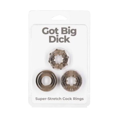 GOT BIG DICK 3PK RINGS (Out Mid Apr)