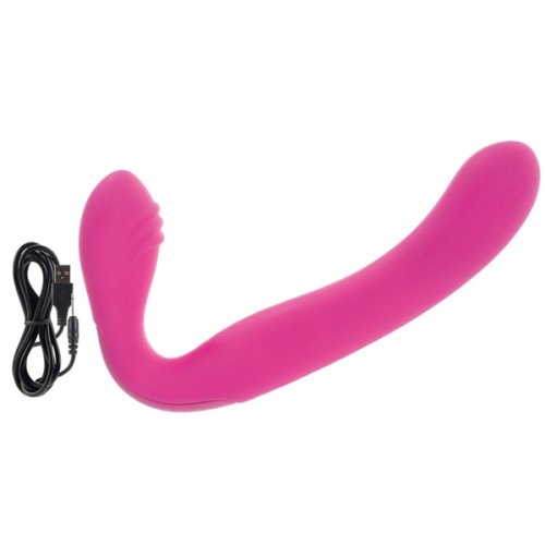 RECHARGEABLE LOVE RIDER STRAP ON PINK