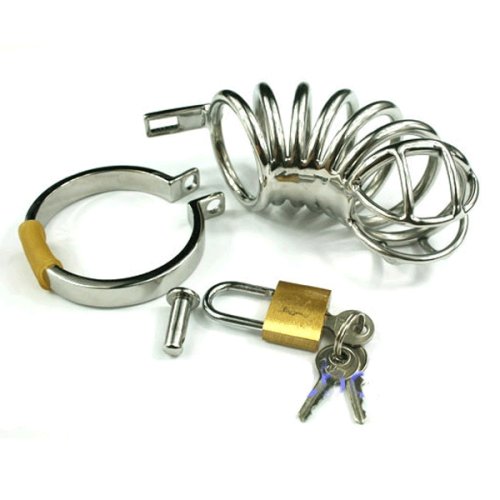 STAINLESS STEEL SIX RING COCK CAGE