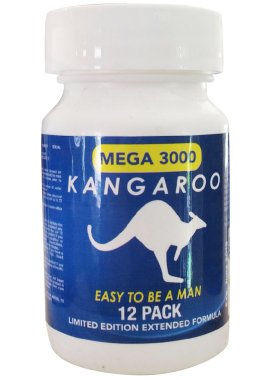 KANGAROO FOR HIM MEGA 3000 BLUE BOTTLE 12 PC (NET)