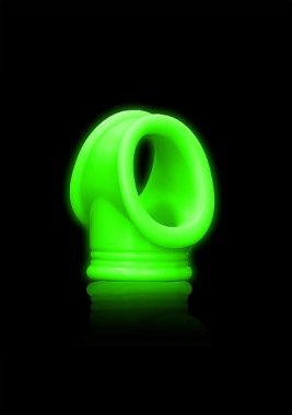 GLOW COCK RING & BALL STRAP GLOW IN THE DARK