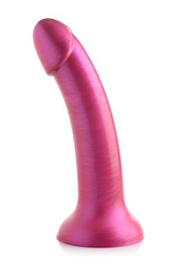 SIMPLY SWEET 7 IN METALLIC SILICONE DILDO PINK