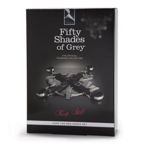 FIFTY SHADES KEEP STILL OVER THE BED CROSS RESTRAINT SILVER