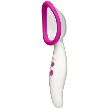AUTOMATIC PUSSY PUMP VIBRATING RECHARGEABLE PINK/WHITE