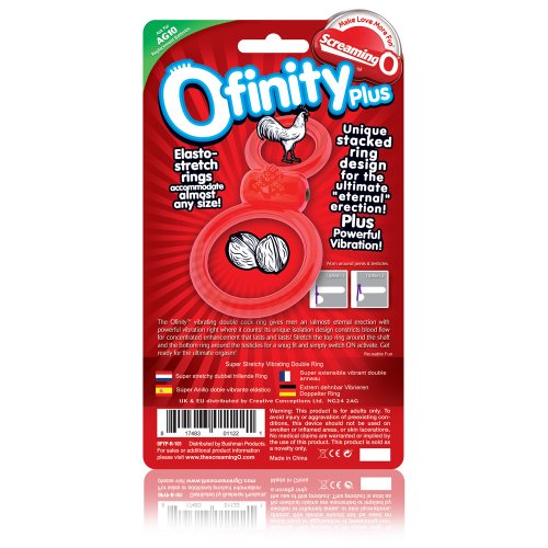 SCREAMING O OFINITY PLUS RED VIBRATING