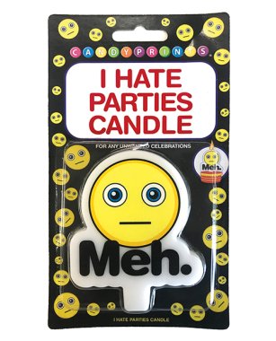 (WD) I HATE PARTIES CANDLE MEH