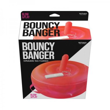 BOUNCY BANGER INFLATABLE PLAY CUSHION W/ WIRE CONTROL DILDO