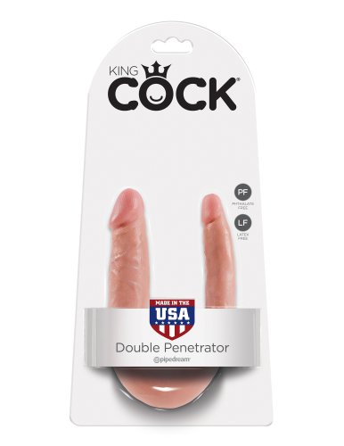 KING COCK DOUBLE TROUBLE SMALL FLESH