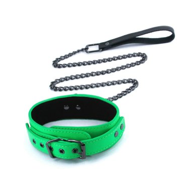 Electra Play Things Collar & Leash-Green