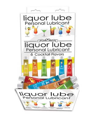 Liquor Lube - 10 ml Tube Asst. Flavors Display of 72