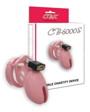 CB-6000S 2 1/2" Cock Cage & Lock Set - Pink