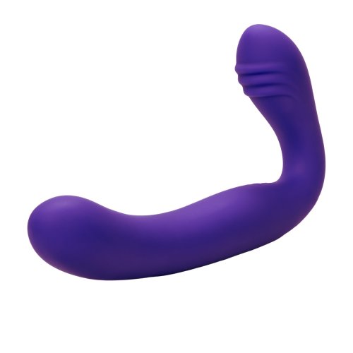 RECHARGEABLE LOVE RIDER STRAP ON PURPLE