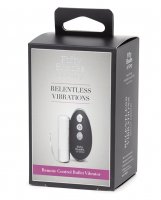 Fifty Shades of Grey Relentless Vibrations Remote Control Bullet Vibe - Silver