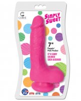 Curve Novelties Simply Sweet 7' Dong - Poppin Pink