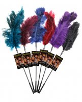 NO ETA Sportsheets Ostrich Feather Ticklers - 6 of Asst. Colors