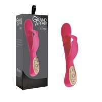 Grand Affair Romp 3 Speed 9 Function USB Rechargeable Silicone Waterproof Rose