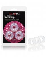Silicone Stacker Rings Set - Pack of 3 Clear