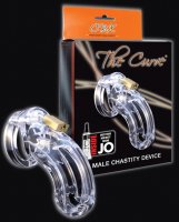 CB-6000 3 3/4' Curved Cock Cage & Lock Set - Clear