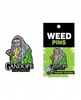 Wood Rocket Weed Gandope the Green Large Pin - Multi Color