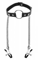 MASTER SERIES SEIZE O RING GAG & NIPPLE CLAMPS (Out Beg Dec)
