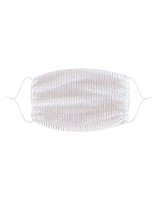 Neva Nude Mesh Jewel Bling Out Mask (Wear on Top of Other Mask) White O/S