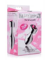 BootySparks Weighted Pink Gem Anal Plug - Small
