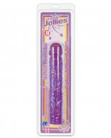 Crystal Jellies 10' Classic Dildo - Purple