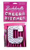 BACHELORETTE CHEERS BITCHES PARTY BANNER