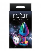 Rear Assets Mulitcolor Heart Medium - Clear