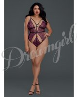 Strappy Lace Teddy Sparkling Grape QN