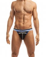 Jack Adams Kenetic Punch Hole Jockstrap Jockstrap Black/Blue XL