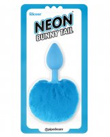 Neon Luv Touch Bunny Tail - Blue