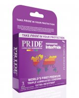 Pride Feather Thin XL Condoms - Pack of 3