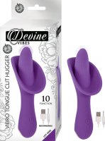 DEVINE VIBES VIBRO TONGUE CLIT HUGGER PURPLE