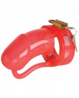 MALESATION Silicone Penis Cage Large - Red
