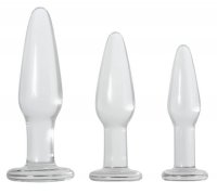 ADAM & EVE GLASS ANAL TRAINING TRIO (OUT TIL 3/2)