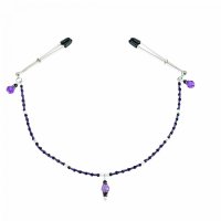 PURPLE SINGLE STRAND NIPPLE CLAMPS