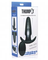 Thump It 7x Silicone Butt Plug - Black