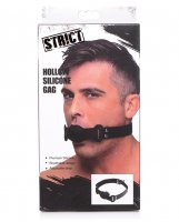 Strict Hollow Silicone Ball Gag - Black