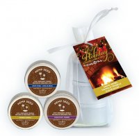 HOLIDAY CANDLE TRIO BAG W/ 2OZ EACH TWINKLE TWINKLE SNOW ANGEL & SUGAR PLUM