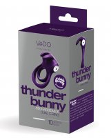 VeDO Thunder Bunny Rechargeable Dual Ring - Perfectly Purple