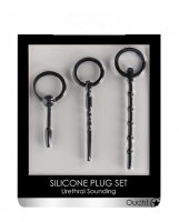 Shots Ouch Urethral Sounding Plug Set - Black